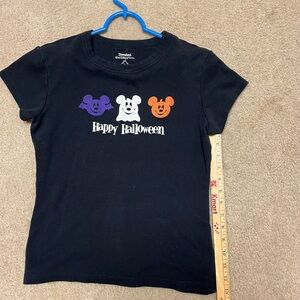Disney Black Happy Halloween Ladies T-Shirt